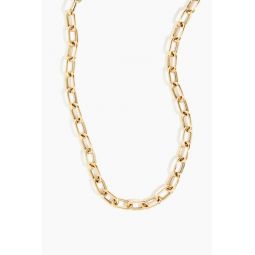 Puffy Paper Clip Chain in 14k Yellow Gold