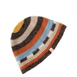 Meda N.D. Crochet Knit Hat - Multicolor