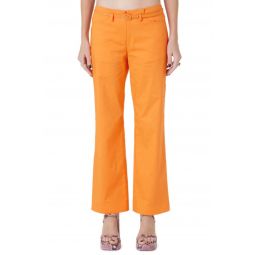 Cropped Pants - Orange