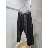 Bold Stripe Samurai Trousers - Black/Grey