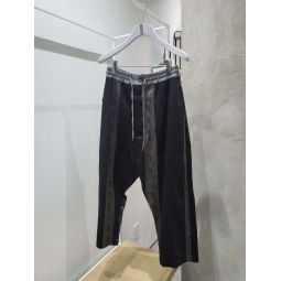 Bold Stripe Samurai Trousers - Black/Grey