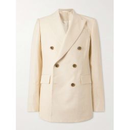 Andre Double-Breasted Woven Blazer