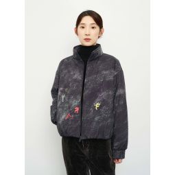 Padded Jacket - Navy Print