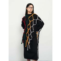 Knit Tassel Scarf - Multicolour