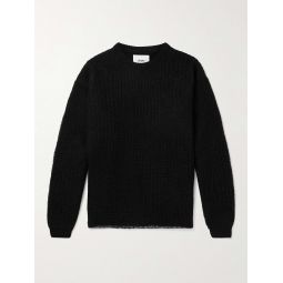 Layered Intarsia-Knit Sweater