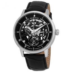 Capital Carbon Silver Black Dial Mens Watch