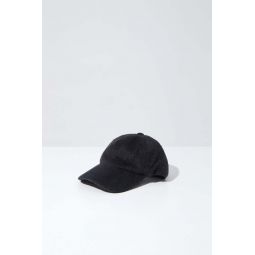 MOHAIR ZURRY CAP - Black/White