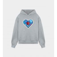 Heart Logo Hoodie - Grey