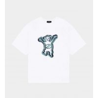 Colourful Teddy Print T-Shirt - White