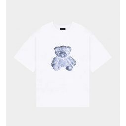 Pearl Necklace Teddy T-Shirt - White