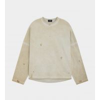 Dirty Washed LS T-Shirt - Beige