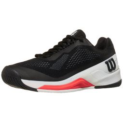 Wilson Rush Pro 4.0 Black/White/Red Mens Shoes