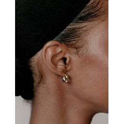 Small Abbie Hoops - Gold