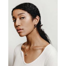 Jade Earrings - Gold