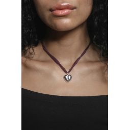 JONI NECKLACE - SILVER/RED