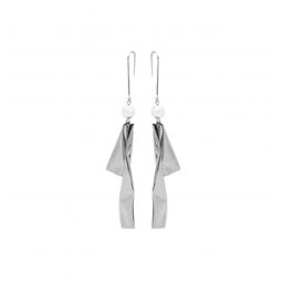 Pipe Earrings - Silver