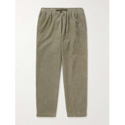 Alva Tapered Cotton and Linen-Blend Corduroy Drawstring Trousers