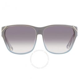 X Linda Farrow Grey Gradient Square Unisex Sunglasses