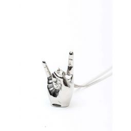 Rock On Pendant Necklace - Silver