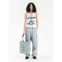 ICEBLUE PINCHED LOGO SOUFFLE JEANS - Multi