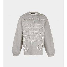 Paris Best Patch Sweatshirt - Grey
