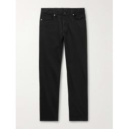 Slim-Fit Brushed Cotton-Blend Trousers