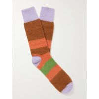 Striped Oasi Cashmere-Blend Socks