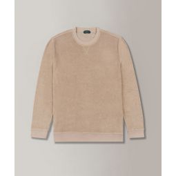 Regular-fit terry cotton sweatshirt