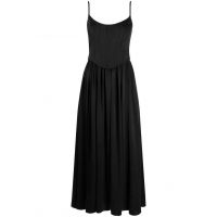 Silk Corset Dress - Black