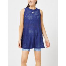 adidas Womens Melbourne Tennis Dress - Blue