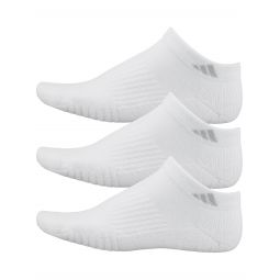 adidas Womens Cushioned 3.0 3-Pack Low Cut Sock White