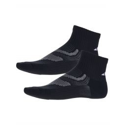 adidas Superlite Perf 2-Pack High Quarter Sock Black