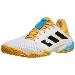 adidas Barricade 13 White/Spark/Blue Woms Shoes