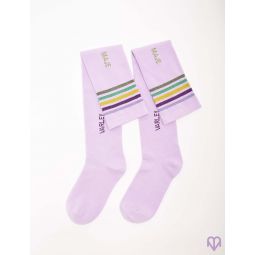 Cotton-blend long socks
