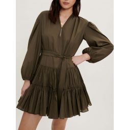 Belted cotton dress
