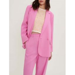 Loose-fitting floaty suit jacket