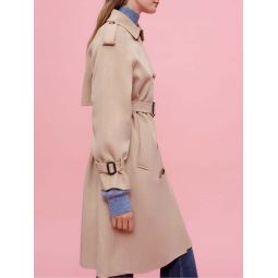 Double-faced trench coat