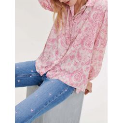 Paisley-print floaty blouse