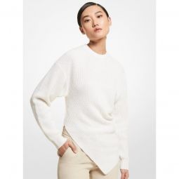Cashmere Blend Asymmetric Sweater