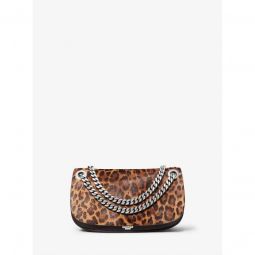 Christie Mini Leopard Print Calf Hair Envelope Bag