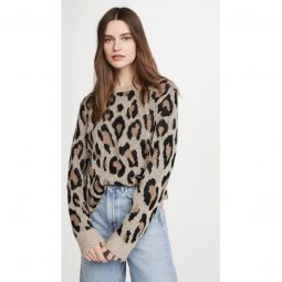  Leopard Cashmere Sweater