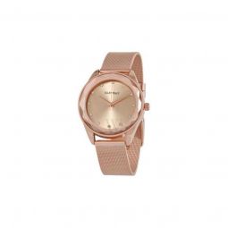 Womens Alloy Rose Gold-tone Dial