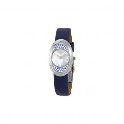 Women's Precious Flower Satin White Mother of Pearl Dial Watch