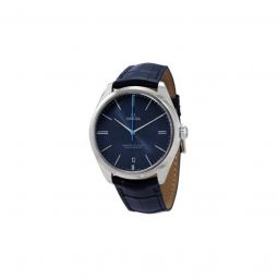 Men's De Ville (Alligator) Leather Blue Dial Watch
