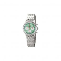Men's Navitimer B01 Chronograph Stainless Steel Mint Green Dial Watch