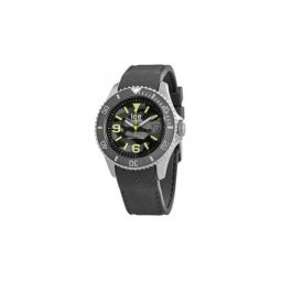 Men's Leather Grey Camo Dial Watch