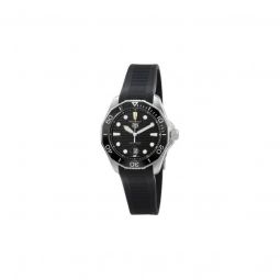 Men's Aquaracer Rubber Black Dial Watch