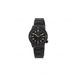 Men's Core Stainless Steel Black Dial Watch