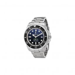 Men's Deepsea Stainless Steel Oyster Blue Dial Watch