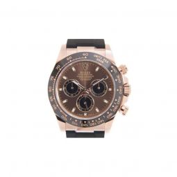Men's Cosmograph Daytona Chronograph Rubber Oysterflex Brown Dial Watch